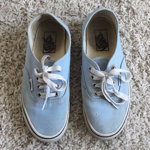 Light Blue Authentic Vans